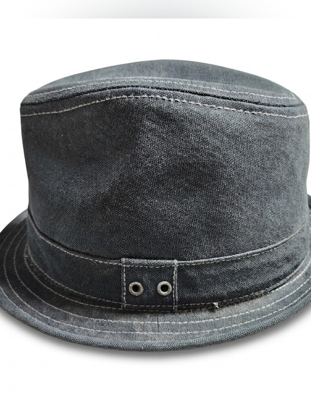 Vintage Converse One Star Gray Canvas Fedora Hat Y2K 2009